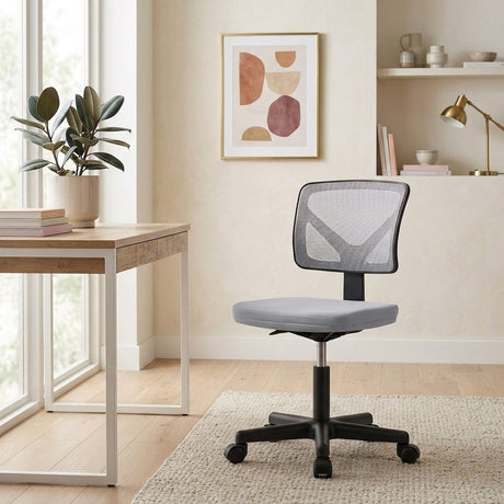 VIMOSE Light Gray 18" Wide Office Chair