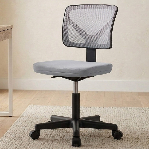 VIMOSE Light Gray 18" Wide Office Chair
