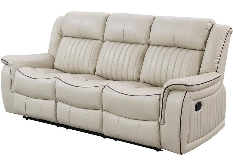 VINCIT Cream Reclining Sofa, Loveseat & Recliner
