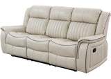 VINCIT Cream Reclining Sofa, Loveseat & Recliner