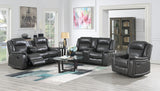 VINCIT Gray Reclining Sofa, Loveseat & Recliner