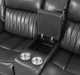 VINCIT Gray Reclining Sofa, Loveseat & Recliner