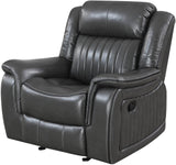 VINCIT Gray Reclining Sofa, Loveseat & Recliner