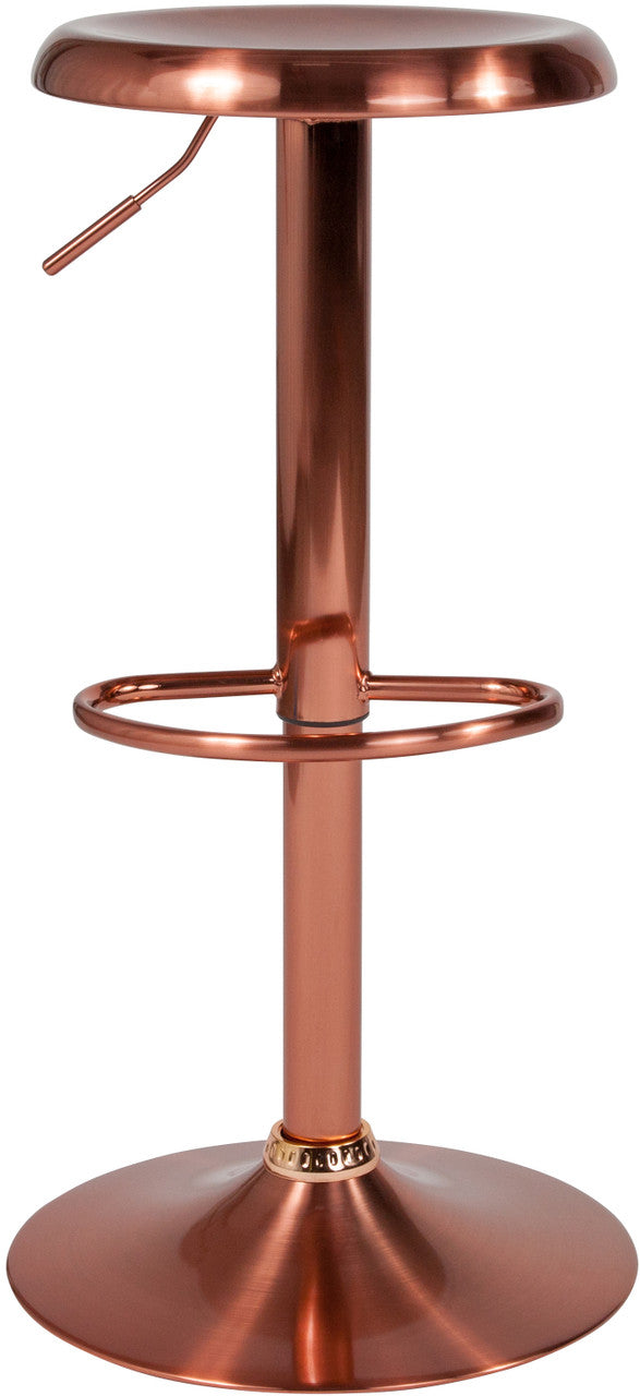 VINETTE Rose Gold Adjustable Barstool