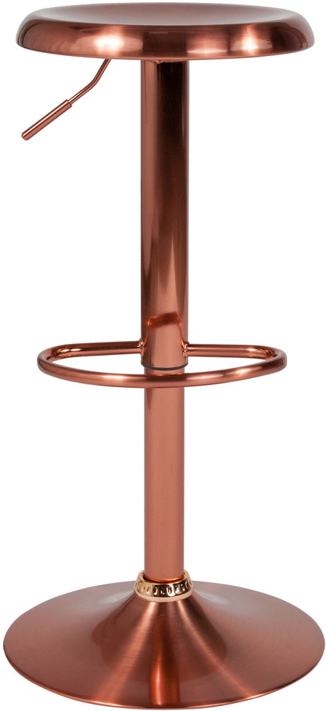 VINETTE Rose Gold Adjustable Barstool