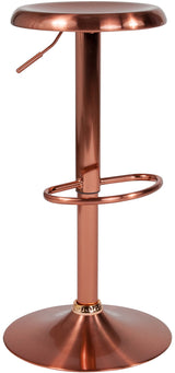 VINETTE Rose Gold Adjustable Barstool