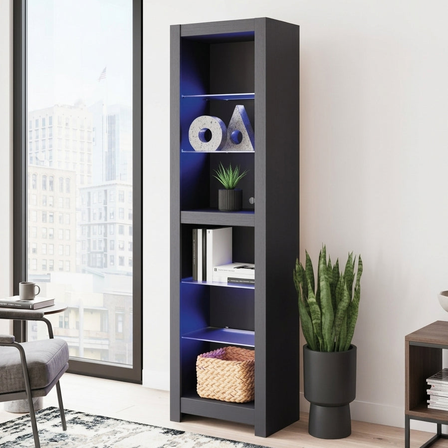 VONDALE Matte Black 20" Wide x 73" Height Pier with LED's