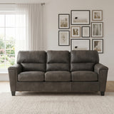 VUHL Dark Gray Microsuede 89" Wide x 39" Height Sofa