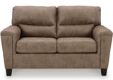 VUHL Dark Brown 61" Wide Loveseat