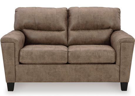 VUHL Dark Brown 61" Wide Loveseat