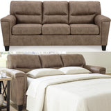 VUHL Dark Brown 89" Wide Queen Sofa Sleeper