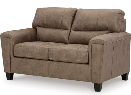 VUHL Dark Brown 61" Wide Loveseat
