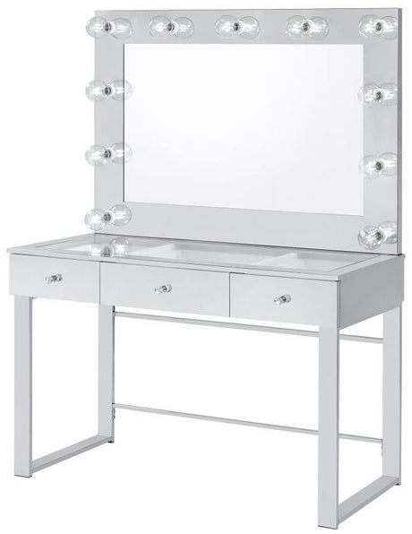 VALENCIA 46" Wide Mirrored Chrome LED Vanity (RTA)