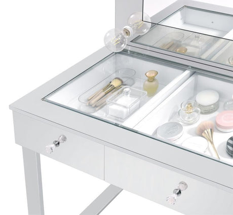 VALENCIA 46" Wide Mirrored Chrome LED Vanity (RTA)
