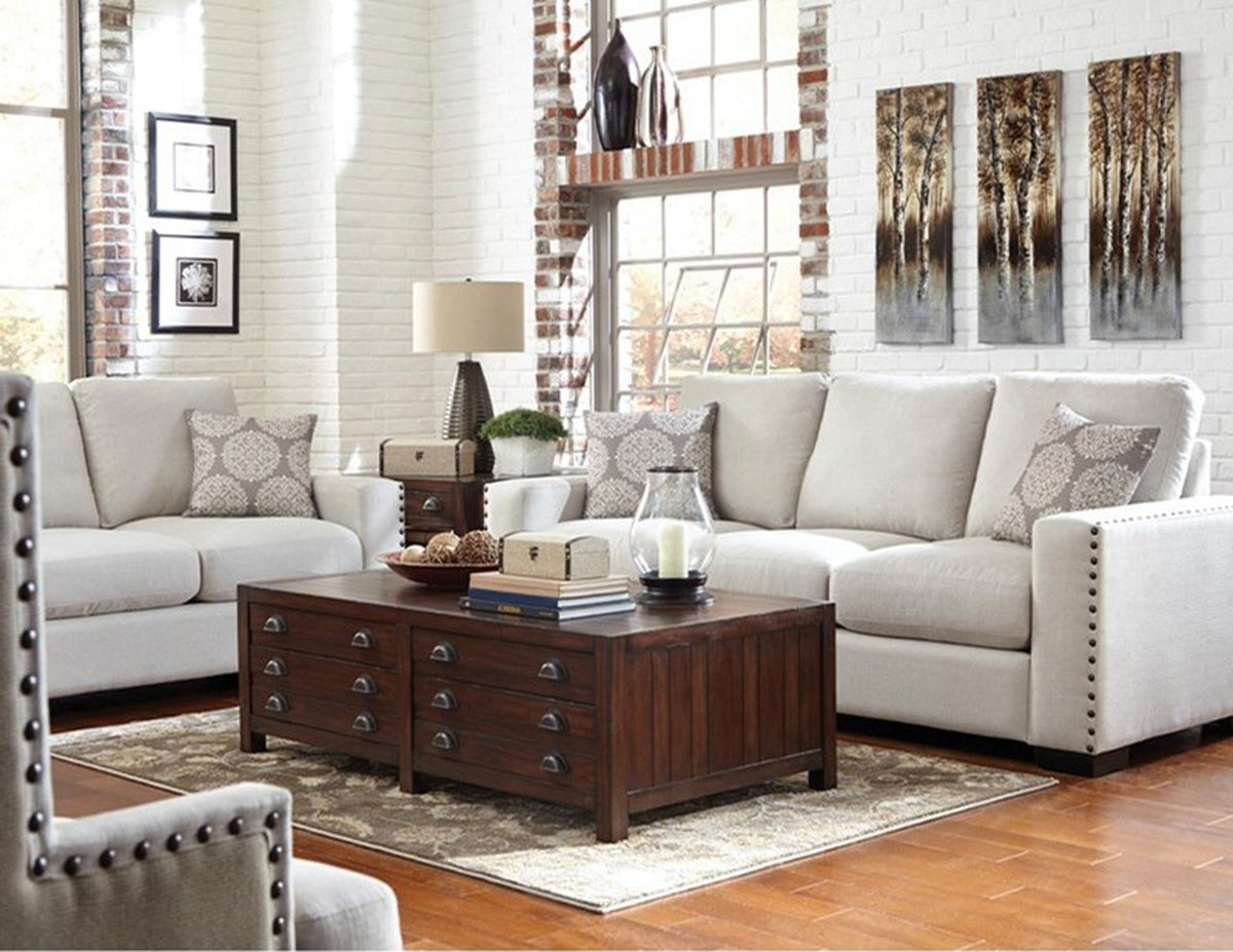 VALENTINA White Sofa & Loveseat