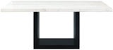 VALERY White Marble 70" Wide Dining Table