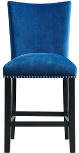 VALERY Blue Velvet 20" Wide Counter Chair