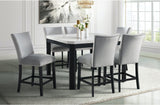 VALERY Gray Velvet 20" Wide Counter Chair