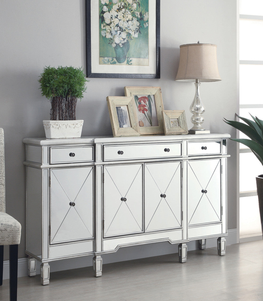 VALLARTA Mirror 60" Wide TV Stand