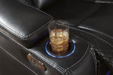 VIKTOR Black 86" Wide Power Reclining Sofa