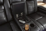 VIKTOR Black 75" Wide Power Reclining Loveseat