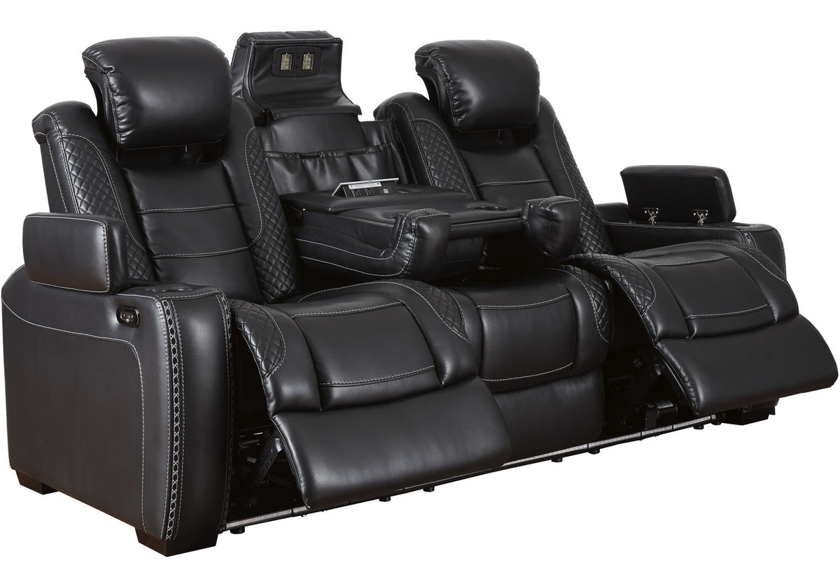 VIKTOR Black 86" Wide Power Reclining Sofa