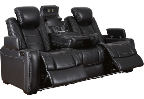 VIKTOR Black 86" Wide Power Reclining Sofa