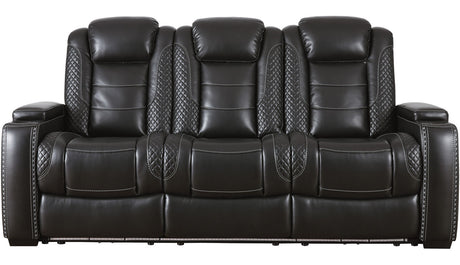 VIKTOR Black 86" Wide Power Reclining Sofa