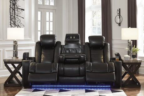VIKTOR Black 86" Wide Power Reclining Sofa