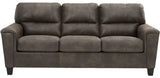 VUHL Dark Gray 89" Wide Queen Sofa Sleeper