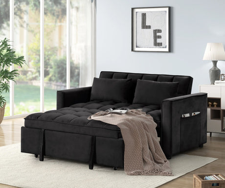 WAILEA Black 55" Wide Sofa Sleeper