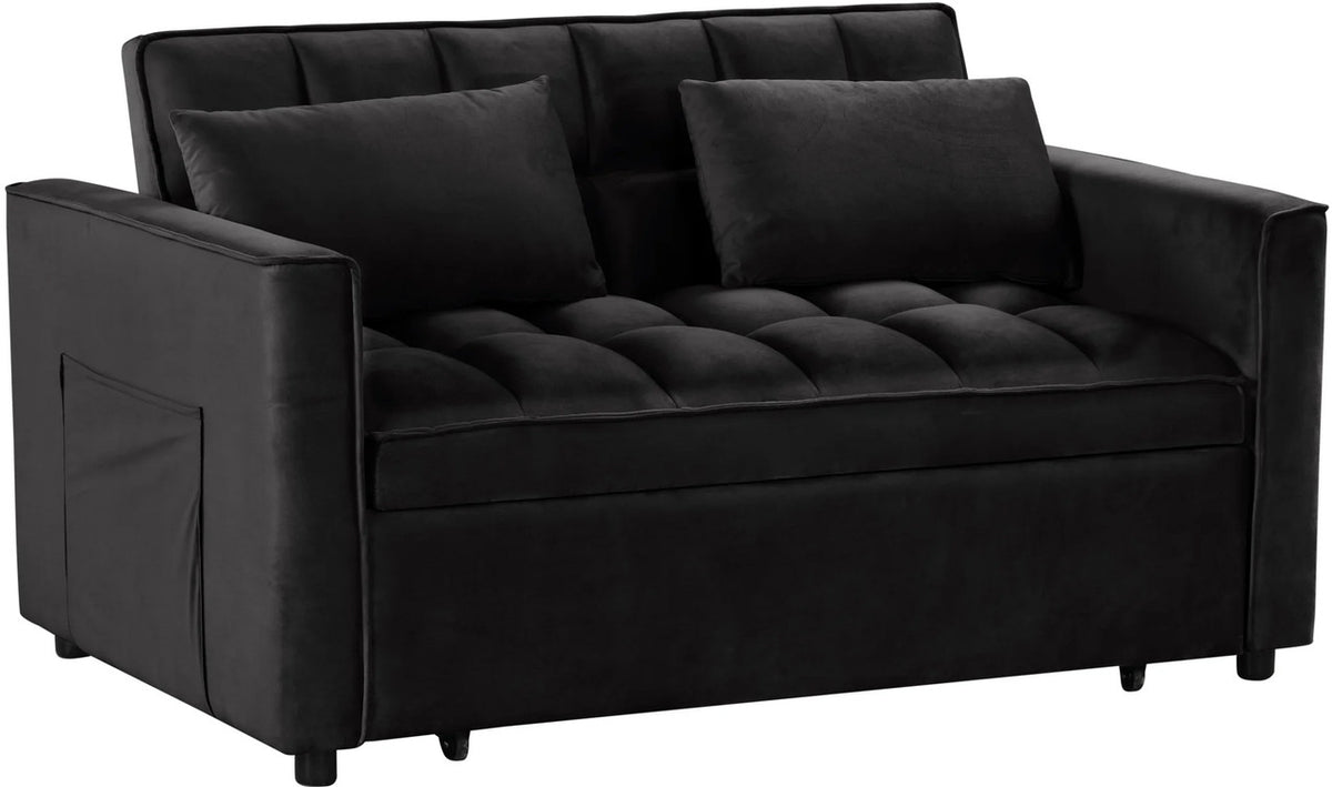 WAILEA Black 55" Wide Sofa Sleeper