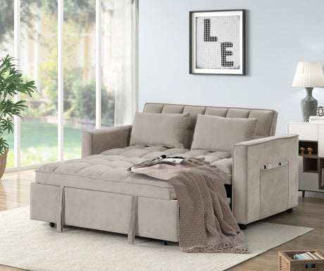 WAILEA Beige 55" Wide Sofa Sleeper