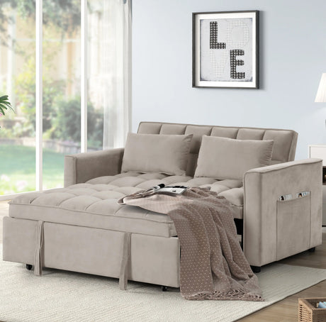 WAILEA Beige 55" Wide Sofa Sleeper