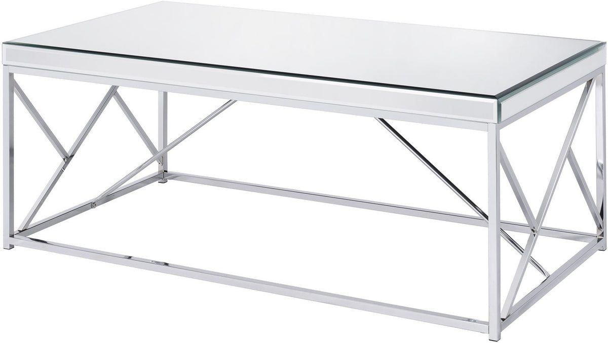 WALTZER  Mirrored 47" Wide Coffee Table