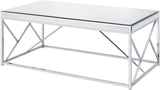 WALTZER  Mirrored 47" Wide Coffee Table
