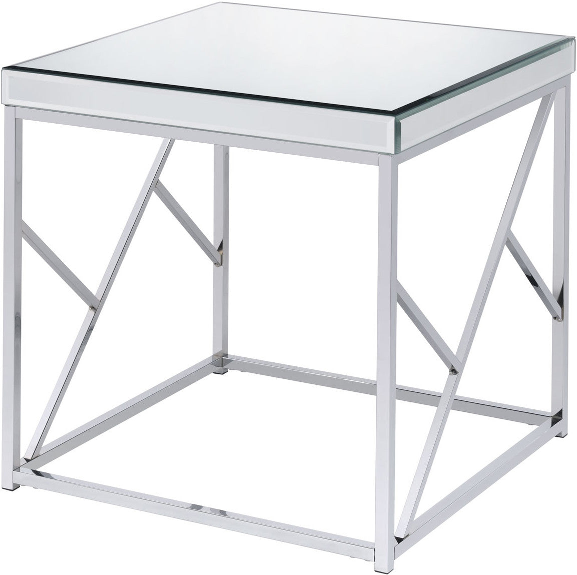 WALTZER Mirrored 23" Wide End Table