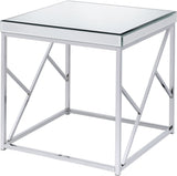 WALTZER Mirrored 23" Wide End Table