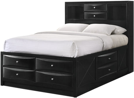 WATSON Black 56" Height Storage Platform Bed