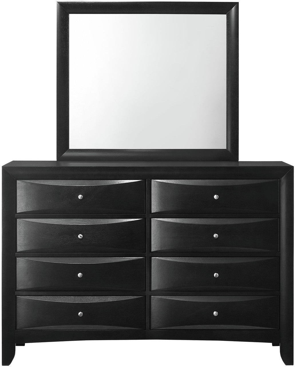WATSON Black 59" x 76" Height Dresser & Mirror