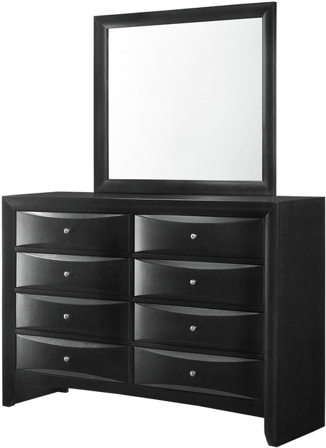 WATSON Black 59" x 76" Height Dresser & Mirror