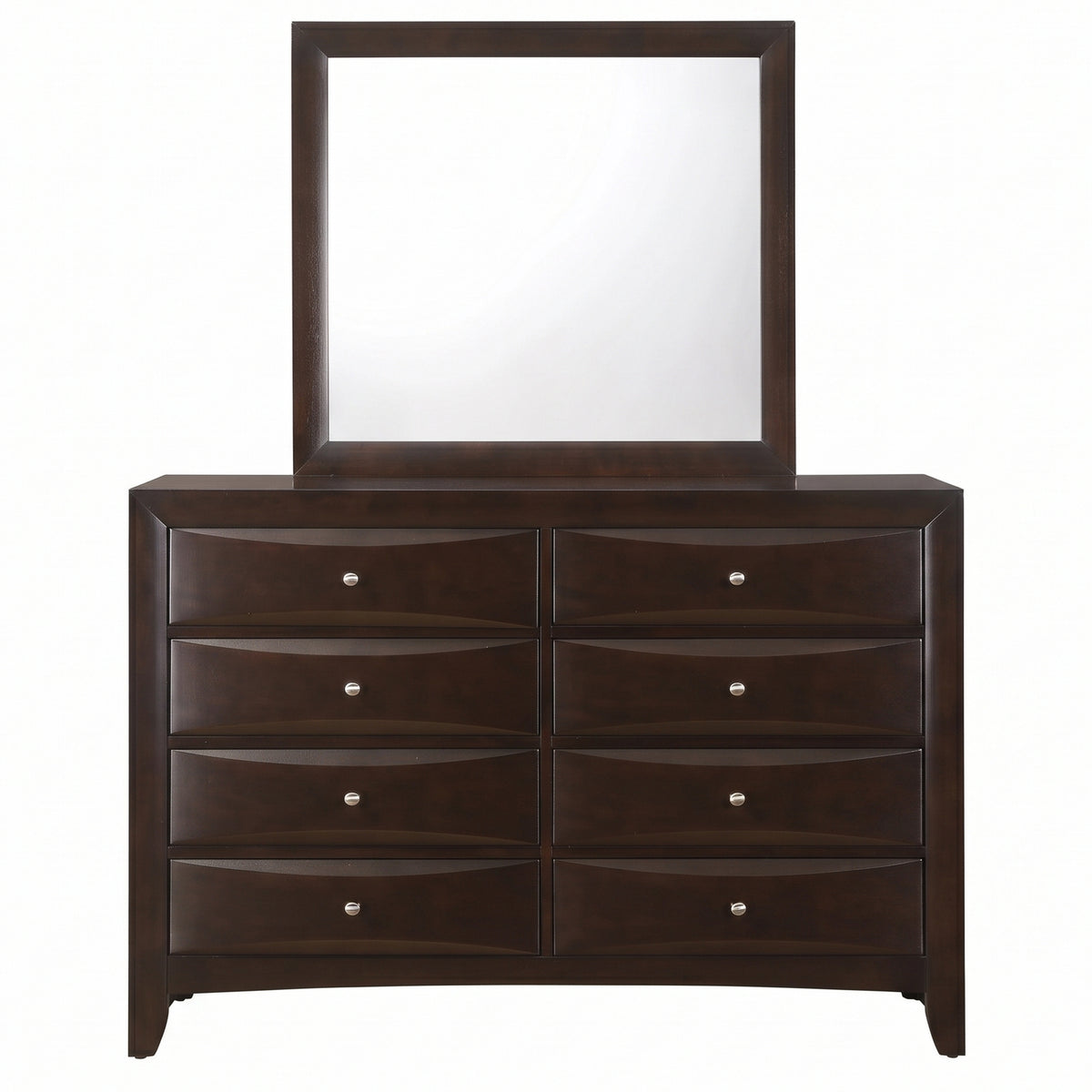 WATSON Dark Cherry 59" x 76" Height Dresser & Mirror