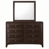 WATSON Dark Cherry 59" x 76" Height Dresser & Mirror