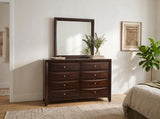 WATSON Dark Cherry 59" x 76" Height Dresser & Mirror