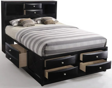 WATSON Black 56" Height Storage Platform Bed