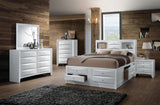 WATSON White 56" Height Storage Platform Bed