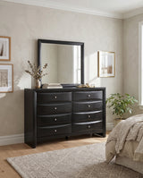 WATSON Black 59" x 76" Height Dresser & Mirror