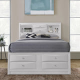 WATSON White 56" Height Storage Platform Bed