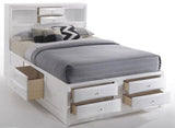WATSON White 56" Height Storage Platform Bed