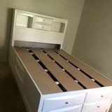 WATSON White 56" Height Storage Platform Bed